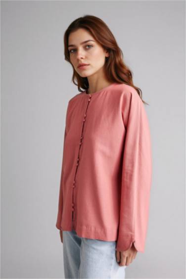 Keten Karışımlı Tunik - Görsel 3