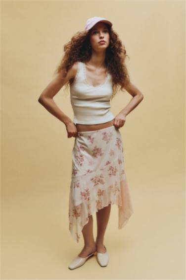 Asimetrik Mini Etek - Görsel 2