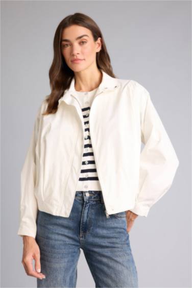 Balloon Fıt Poplin Blazer Ceket - Görsel 4