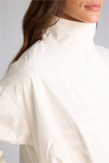 Balloon Fıt Poplin Blazer Ceket - Görsel 5