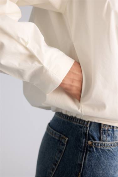 Balloon Fıt Poplin Blazer Ceket - Görsel 6