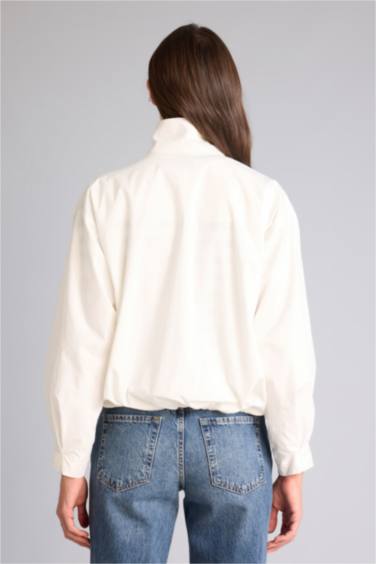 Balloon Fıt Poplin Blazer Ceket - Görsel 8