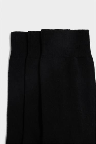 Erkek 3'lü Pamuklu Uzun Çorap