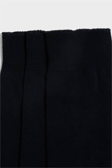 Erkek 3'lü Pamuklu Uzun Çorap