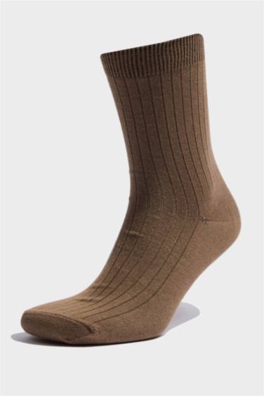 Kadın 3'lü Pamuk Akrilik Uzun Çorap