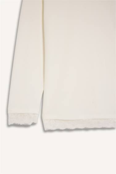 Relax Fıt Bisiklet Yaka Uzun Kollu Tişört