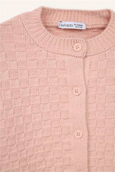 Bisiklet Yaka Hırka Kız Bebek