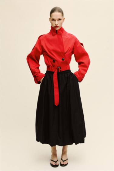 Balloon Fıt Midi Etek