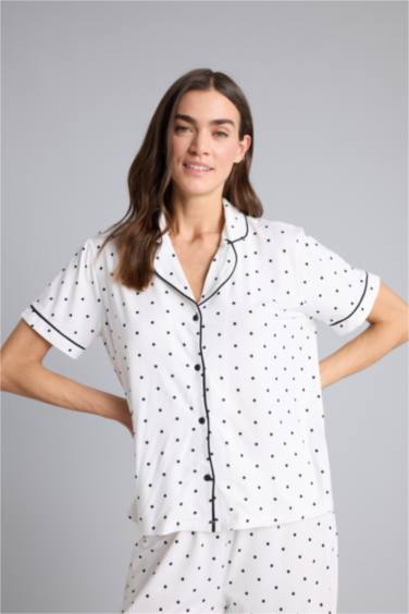 Softshell Puantiyeli Pijama Takımı - Görsel 3