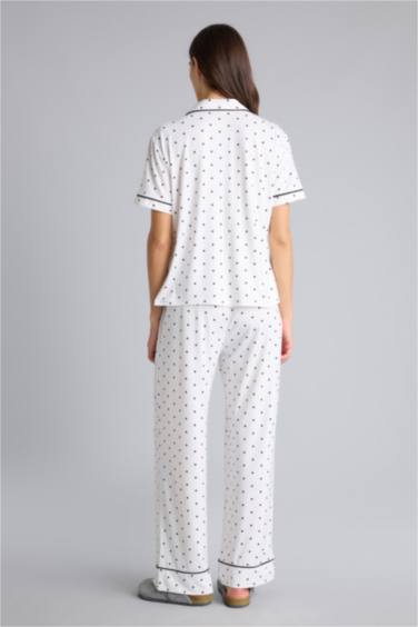 Softshell Puantiyeli Pijama Takımı - Görsel 7