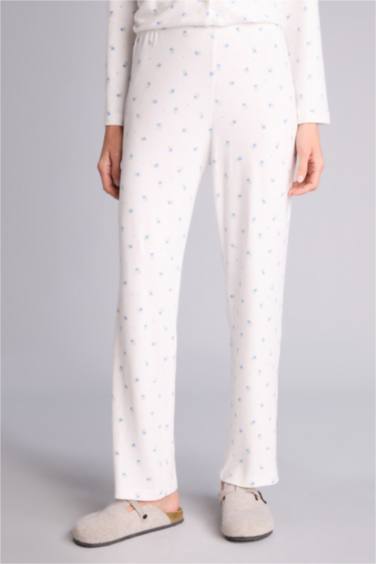 Çiçekli Pijama Takımı Üst Alt - Görsel 5