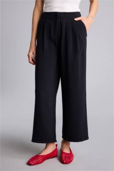 Wıde Leg Tencel Pantolon