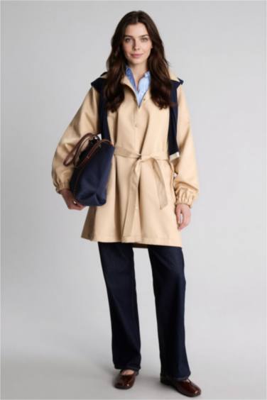 Regular Fıt Gabardin Trençkot - Görsel 2