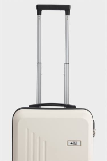 Unisex Sert Kapaklı Çekçekli Küçük Valiz - Görsel 3