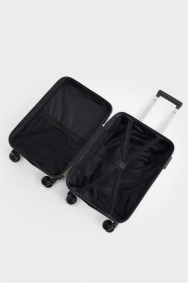 Unisex Sert Kapaklı Çekçekli Küçük Valiz - Görsel 5