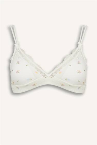 Dantel Detaylı Çıkarılabilir Pedli Balensiz Bralet