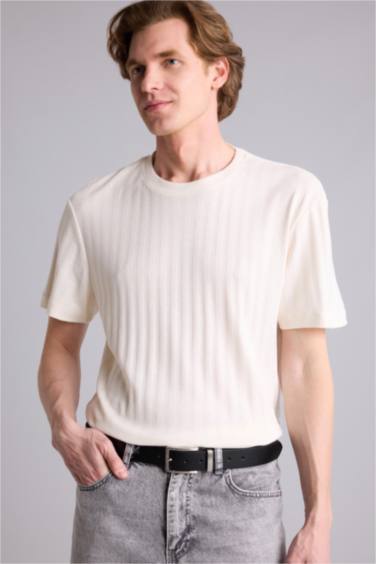 Regular Fıt Kısa Kollu Tişört - Görsel 5