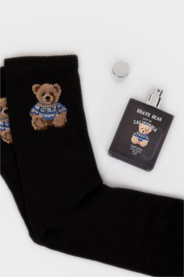 Erkek Ayıcıklı Uzun Çorap Parfüm Seti - Görsel 3