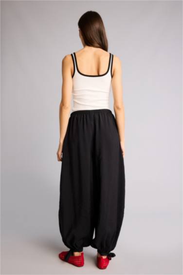 Balloon Fıt Beli Lastikli Modal Pantolon - Görsel 5