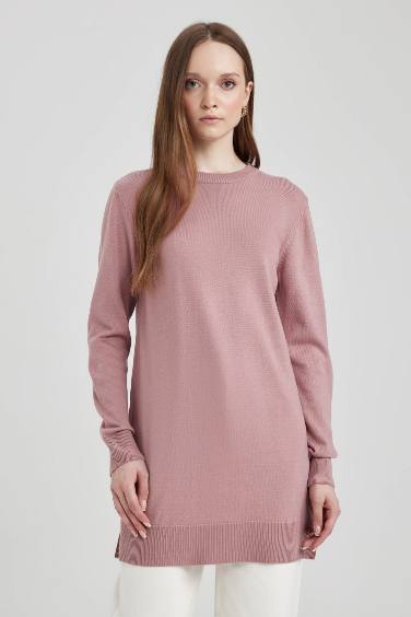 Regular Fit Crew Neck Tunic