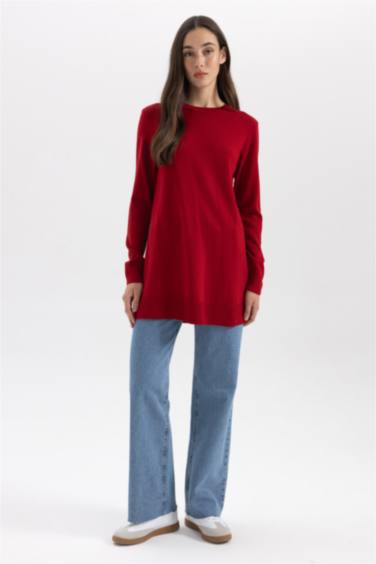 Regular Fit Crew Neck Tunic