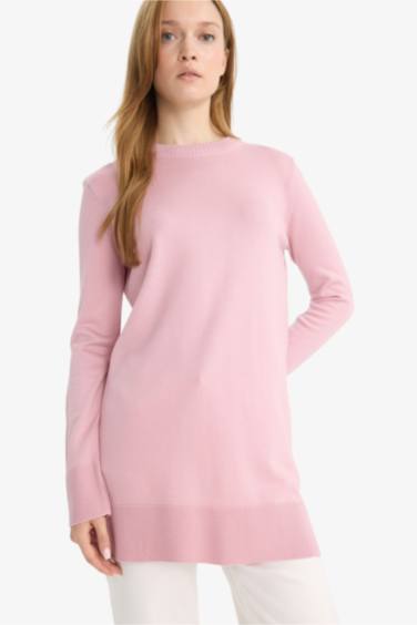 Regular Fit Crew Neck Tunic