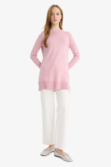 Regular Fit Crew Neck Tunic