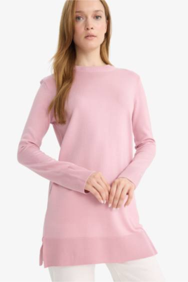 Regular Fit Crew Neck Tunic