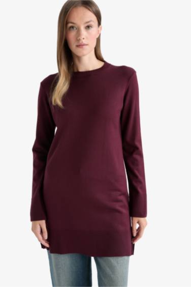Regular Fit Crew Neck Tunic