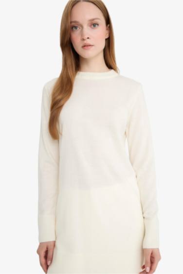 Regular Fit Crew Neck Tunic