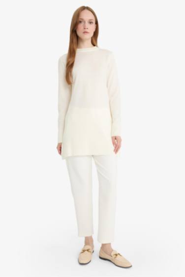 Regular Fit Crew Neck Tunic