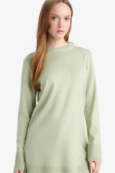 Regular Fit Crew Neck Tunic