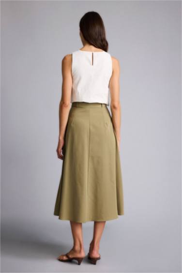 A Kesim Midi Etek - Görsel 7