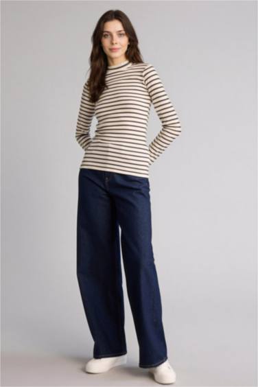 Slım Fıt Uzun Kollu Tunik - Görsel 2