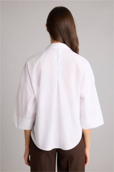 Oversıze Poplin - Görsel 5