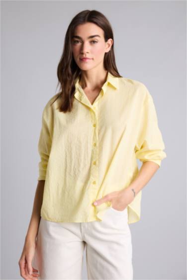 Oversıze Vual Gömlek - Görsel 3