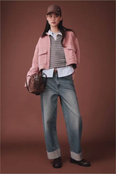 Kontrast Yaka Ceket - Görsel 2