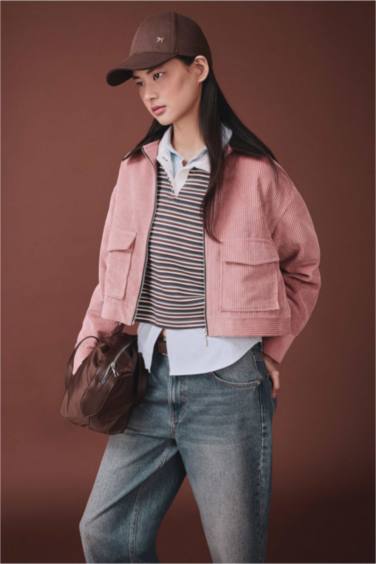 Kontrast Yaka Ceket - Görsel 3