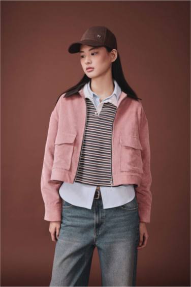 Kontrast Yaka Ceket - Görsel 4