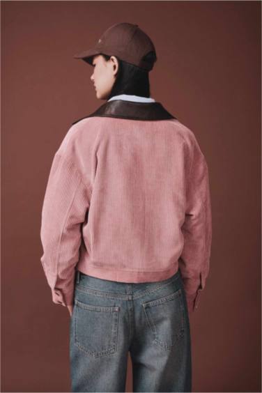 Kontrast Yaka Ceket - Görsel 6