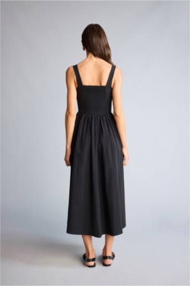 Askılı Midi Elbise - Görsel 6