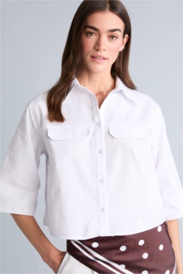 Overshırt Fıt Kısa Kollu Gömlek