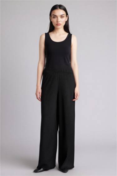 Slım Fıt Basıc Yuvarlak Yaka Atlet - Görsel 2