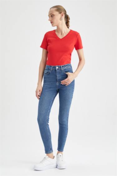 Slim Fit V Neck Short Sleeve T-Shirt