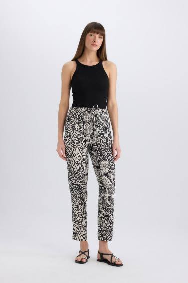 Harem With Pockets Viscose Trousers