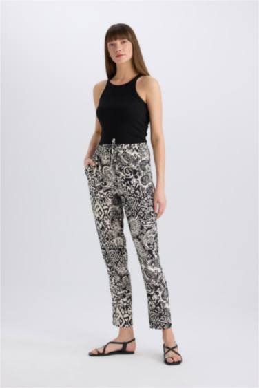 Harem With Pockets Viscose Trousers