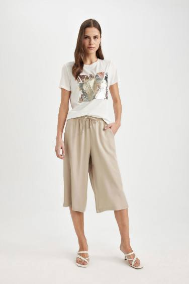 Capri High Waist Crop Fit Belmando Capri