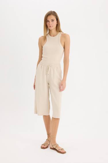 High Waist Crop Fit Belmando Capri