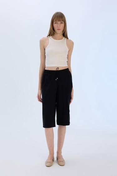 High Waist Crop Fit Belmando Capri
