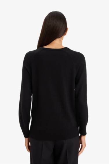 Relax Fit Basıc Triko Kazak - Görsel 5